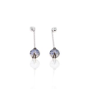 Pendants d'oreilles Eclosion - Saphirs et Diamants - vig