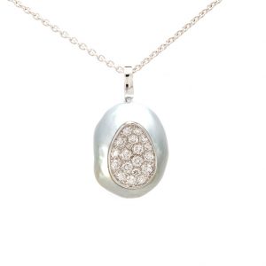 Pendentif Baroque - Perle et Diamants 1