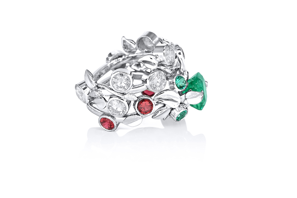 Alliance Meadow, Or blanc et diamants 3