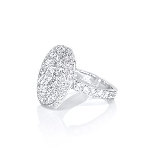 Bague Olympe, or blanc et diamants D_VVS 1