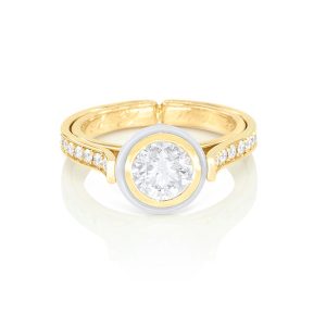 Or jaune 18k, perle blanche et diamants 5