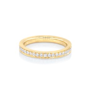 Or jaune 18k et diamants D-vvs 3