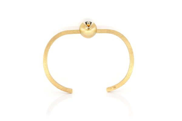Perle Gold d'Indonésie, or jaune et grenat tsavorite 3