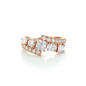 bague tsarine diamants et or rouge 1