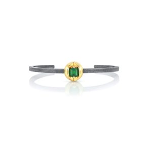 bracelet oh my gold, perle gold et argent et tsavorite 3